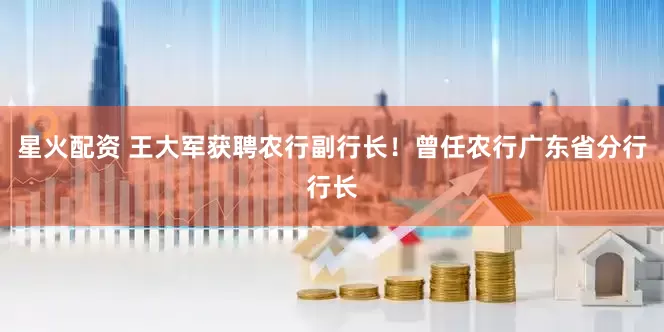 星火配资 王大军获聘农行副行长！曾任农行广东省分行行长